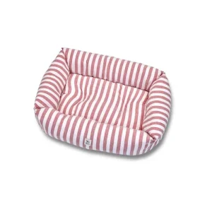 Divanetto Cotone Righe Larghe Rosso