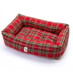 Divanetto Cotone Scozzese Rosso