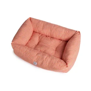 Divanetto Cotone Vichy Arancione