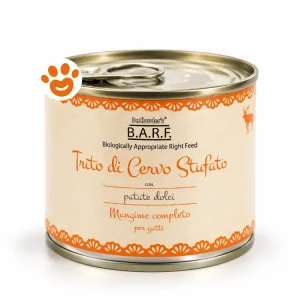 Dr.Clauder’s BARF Cat Menù Completo Trito di Cervo con Patate Dolci