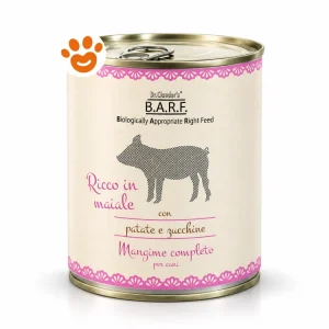 Dr.Clauder’s Barf Dog Menù Completo Trito di Maiale con Patate Dolci e Zucchine