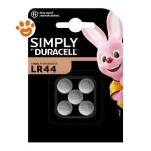 Duracell Batterie a Bottone Simply LR44 1,5 V