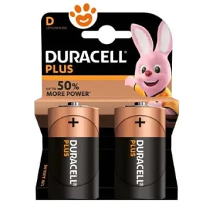 Duracell Batterie Plus Tipo D Pile Alcaline