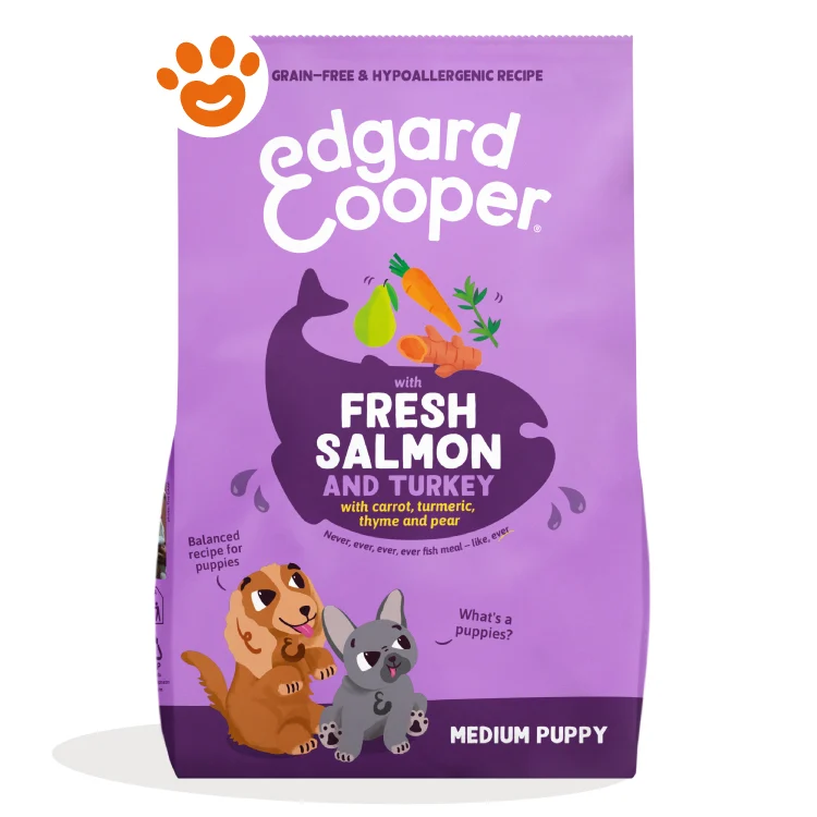 Edgard Cooper Dog Puppy con Salmone e Tacchino