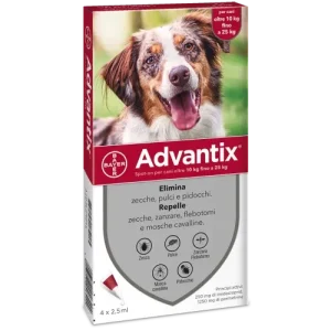 ELANCO Bayer Advantix 10-25Kg (4 Pipette)