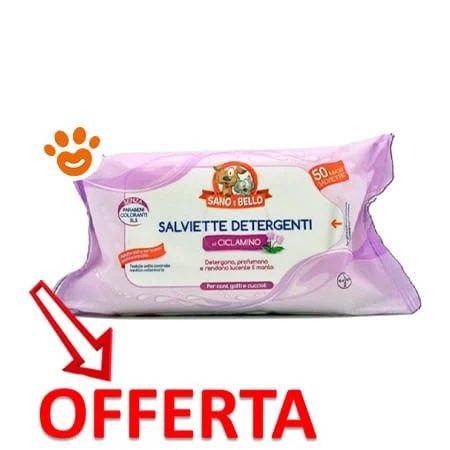 Elanco Sano e Bello Dog & Cat Salviette Detergenti Fiori Ciclamino - Image 2