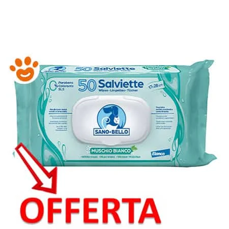 Elanco Sano e Bello Dog & Cat Salviette Detergenti Muschio Bianco - Image 2