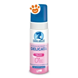 Elanco Sano e Bello Schiuma Detergente Delicata al Talco Cuccioli e Gattini
