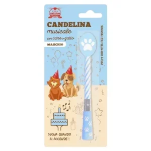 EMOZIONI A 4 ZAMPE Cane &amp; Gatto Candelina Musicale