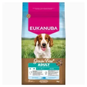 Eukanuba Grain Free Adult Small & Medium Pesce