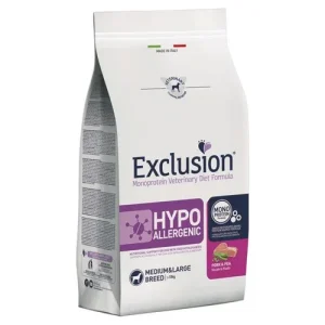 EXCLUSION Cane Hypoallergenic Medium&amp;Large Adult Maiale e Piselli 12Kg
