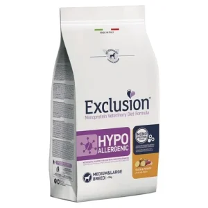 EXCLUSION Cane Hypoallergenic Medium&amp;Large Breed Anatra e Patate Adult 2Kg