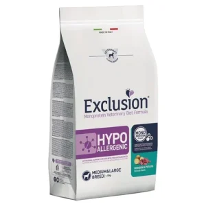 EXCLUSION Cane Hypoallergenic Medium&amp;Large Breed Cervo e Patate Adult 12Kg