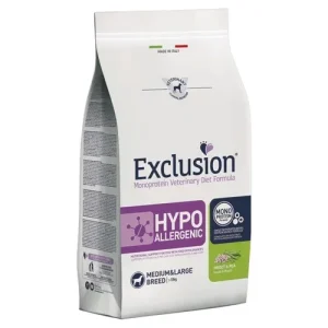 EXCLUSION Cane Hypoallergenic Medium&amp;Large Insetti e Piselli 12Kg