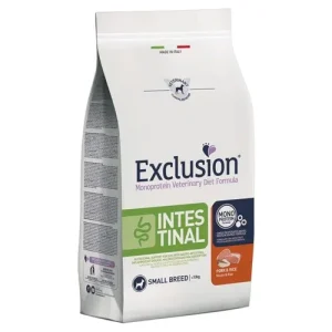 EXCLUSION Cane Intestinal Small Adult Maiale e Riso 7Kg