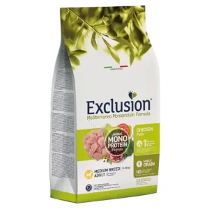 EXCLUSION Cane Mediterraneo Medium Adult Pollo 3Kg
