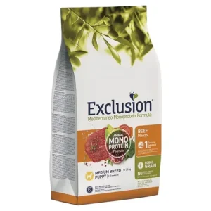 EXCLUSION Cane Mediterraneo Medium Puppy Manzo 12Kg