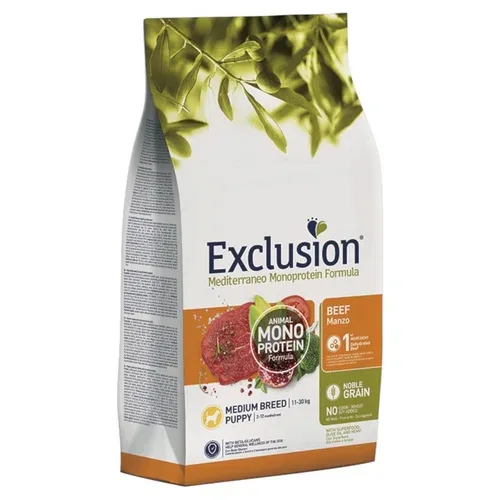 EXCLUSION Cane Mediterraneo Medium Puppy Manzo 3Kg