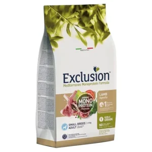 EXCLUSION Cane Mediterraneo Small Adult Agnello 2Kg