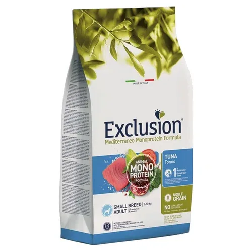 EXCLUSION Cane Mediterraneo Small Adult Tonno 7Kg