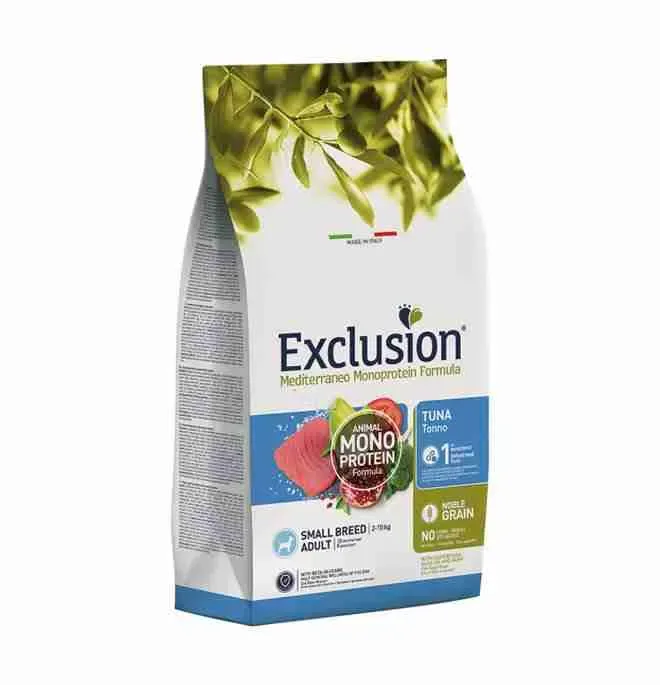 EXCLUSION CANE SMALL ADULT TONNO 2 KG.