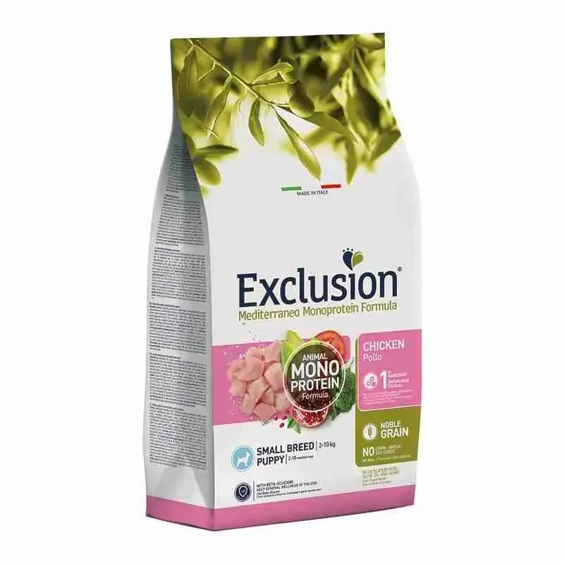 EXCLUSION CANE SMALL PUPPY POLLO 2 KG.