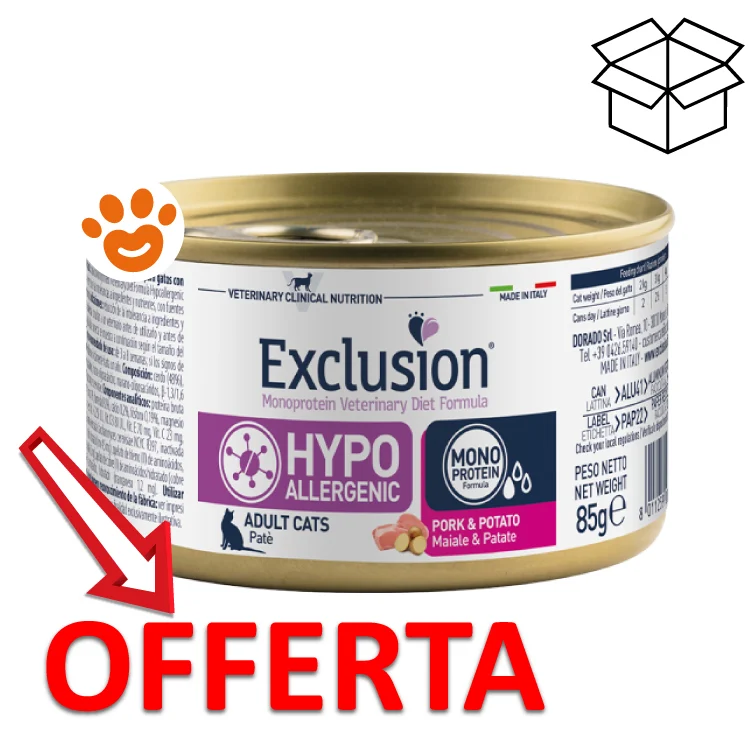 Exclusion Cat Hypoallergenic Adult Maiale e Patate - Image 2