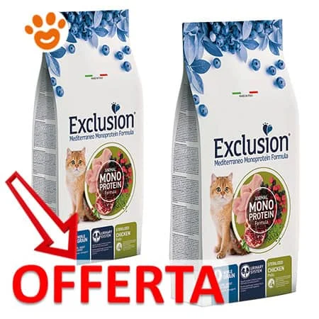 Exclusion Cat Mediterraneo Monoproteico Noble Grain Sterilised Adult Pollo - Image 2