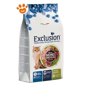 Exclusion Cat Mediterraneo Monoproteico Noble Grain Sterilised Adult Pollo
