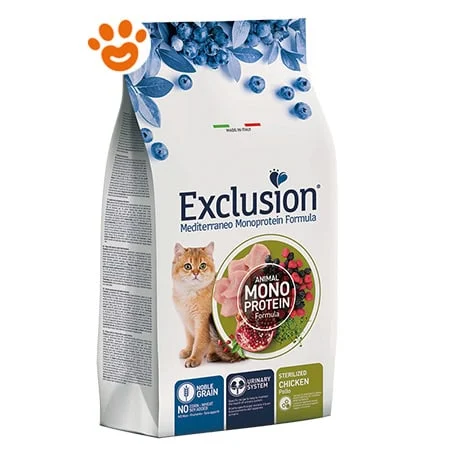 Exclusion Cat Mediterraneo Monoproteico Noble Grain Sterilised Adult Pollo