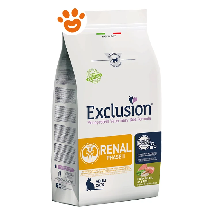 Exclusion Cat Renal Phase 2 Adult Maiale, Riso e Piselli