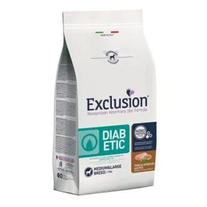 Exclusion Diabetic Cibo Per Cani Adulti Medium Large 2Kg