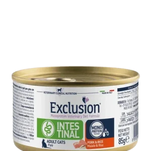 Exclusion Diet Formula Gatto Intestinal Pork &amp; Rice Conf. 85 Gr