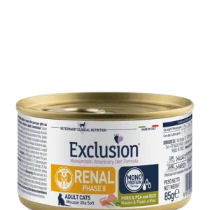Exclusion Diet Formula Gatto Renal Phase 2 Pork &amp; Pea And Rice Conf. 85 Gr