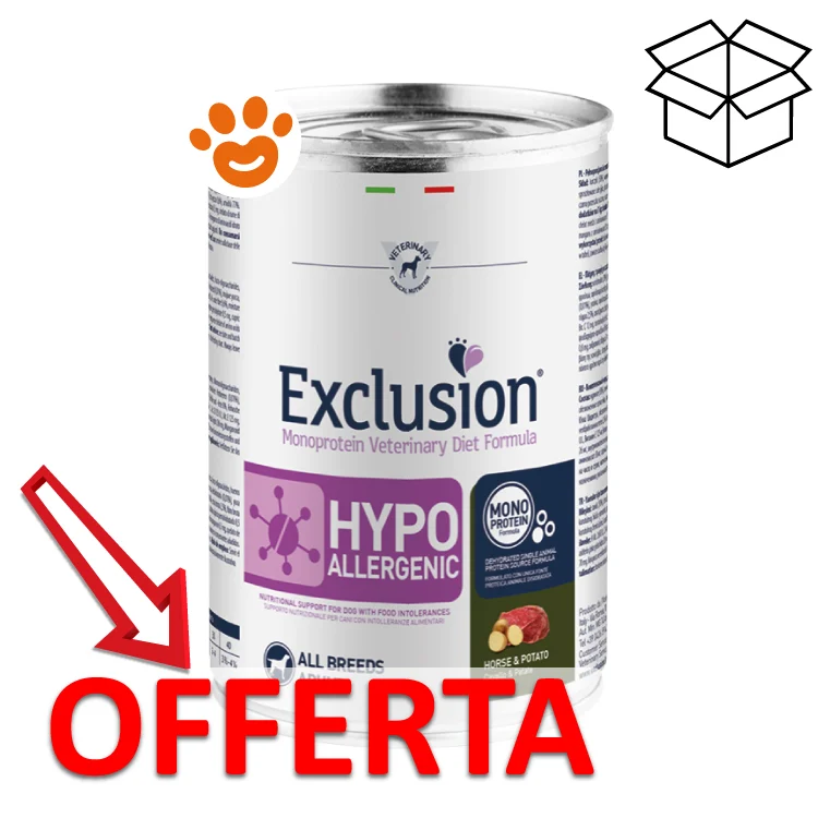 Exclusion Dog Diet Hypoallergenic Adult Cavallo e Patate - Image 2