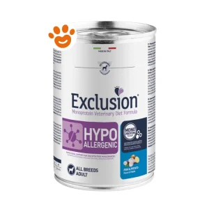 Exclusion Dog Diet Hypoallergenic Adult Pesce e Patate