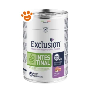 Exclusion Dog Diet Intestinal Puppy Maiale e Riso