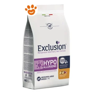 Exclusion Dog Hypoallergenic Adult Medium Large Breed Anatra e Patate