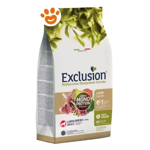 Exclusion Dog Mediterraneo Monoproteico Noble Grain Adult Large Breed Agnello