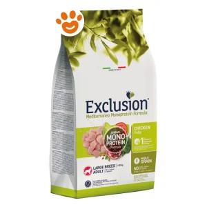 Exclusion Dog Mediterraneo Monoproteico Noble Grain Adult Large Breed Pollo