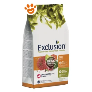 Exclusion Dog Mediterraneo Monoproteico Noble Grain Adult Medium Breed Manzo