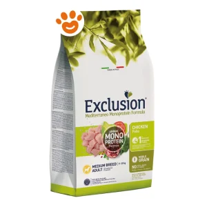 Exclusion Dog Mediterraneo Monoproteico Noble Grain Adult Medium Breed Pollo