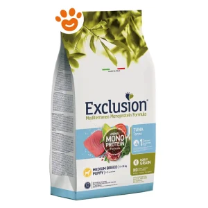Exclusion Dog Mediterraneo Monoproteico Noble Grain Adult Medium Breed Tonno