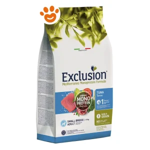 Exclusion Dog Mediterraneo Monoproteico Noble Grain Adult Small Breed Tonno