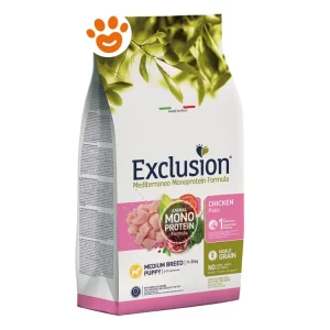 Exclusion Dog Mediterraneo Monoproteico Noble Grain Puppy Medium Breed Pollo