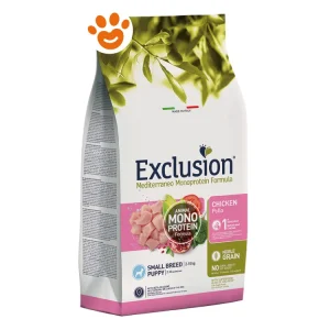 Exclusion Dog Mediterraneo Monoproteico Noble Grain Puppy Small Breed Pollo