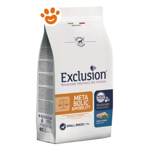 Exclusion Dog Metabolic & Mobility Adult Small Breed Maiale e Fibre