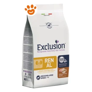 Exclusion Dog Renal Adult Medium Large Breed Maiale Saggina e Riso