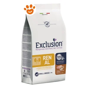 Exclusion Dog Renal Adult Small Breed Maiale Saggina e Riso