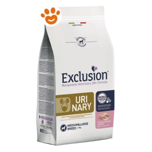 Exclusion Dog Urinary Adult Medium Large Breed Maiale Sorgo e Riso